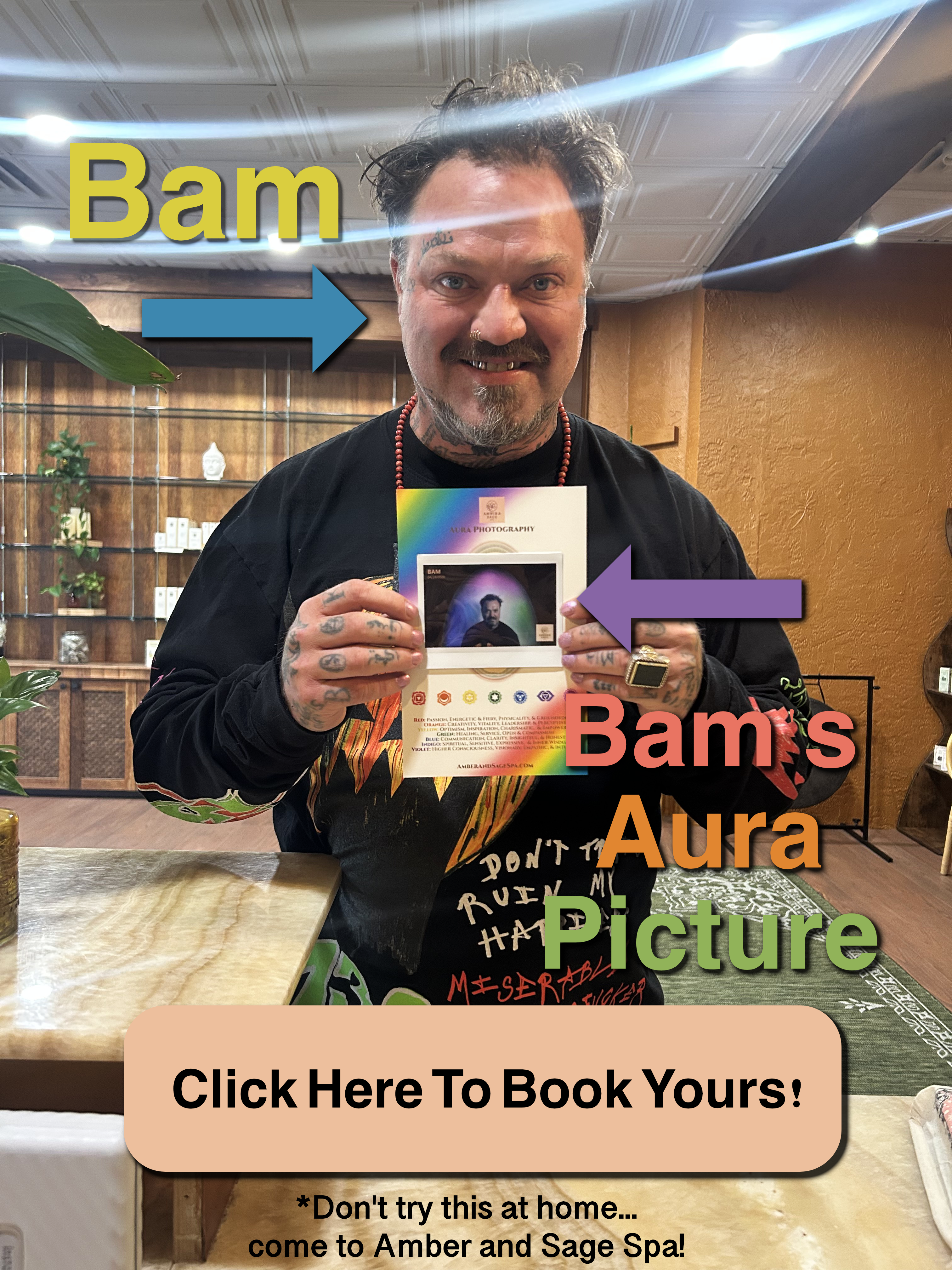 Example Amber & Sage aura photograph